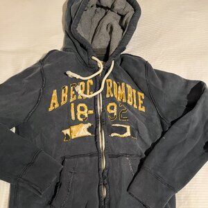 Abercrombie & Fitch size small zip up thick hoodie.